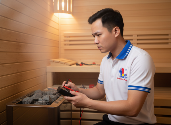 Kiểm tra máy xông hơi Sawo định kỳ