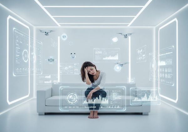 Phụ nữ Việt Nam kiệt sức giữa không gian sống ngập tràn công nghệ thông minh.