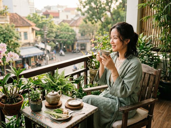 Phụ nữ Việt Nam phục hồi năng lượng và tự tin sau liệu pháp xông hơi.