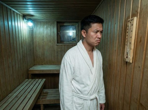 Khách du lịch thất vọng với phòng xông hơi khách sạn chất lượng kém và nhiệt độ thấp.