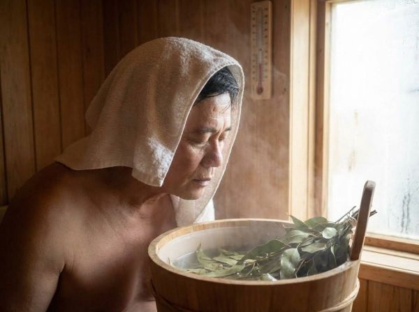 Xông hơi với tinh dầu hỗ trợ hô hấp và làm sạch phổi cho người hút thuốc.