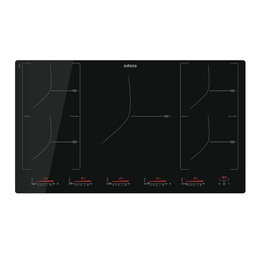 Bếp từ 5 vùng nấu, ưu điểm