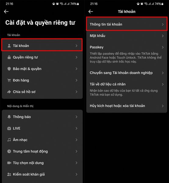 cách xác minh số điện thoại cho tài khoản TikTok