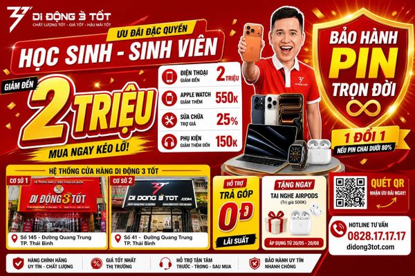 Ưu đãi đặc biệt dành cho học sinh – sinh viên