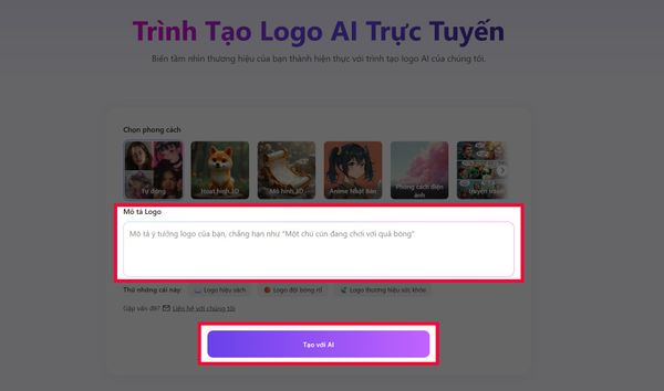 Cách tạo logo bằng AI miễn phí siêu nhanh