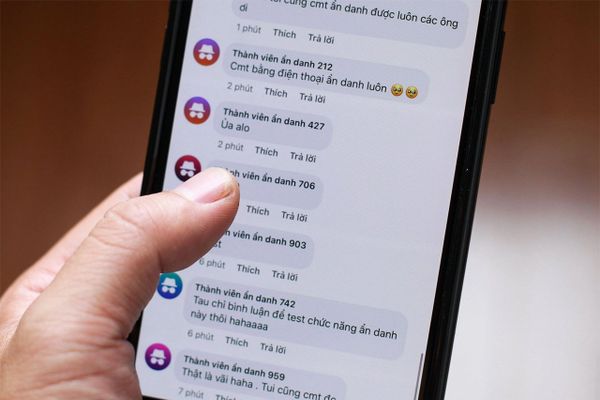 bình luận ẩn danh trên Facebook