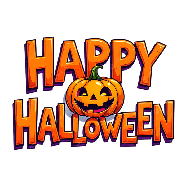 Hình nền chữ “Happy Halloween” Neon