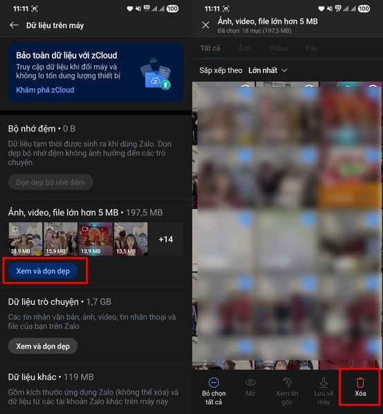 Hướng dẫn chi tiết cách xóa bộ nhớ đệm trên Zalo