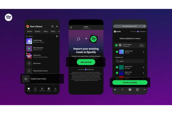 Spotify sắp cho phép nhập danh sách phát trực tiếp