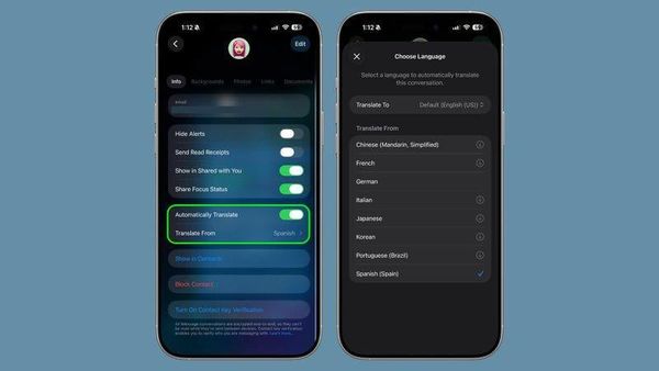 Cách dịch tin nhắn trực tiếp trên iPhone cực tiện