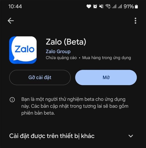 Zalo gọi đến không hiện lên màn hình