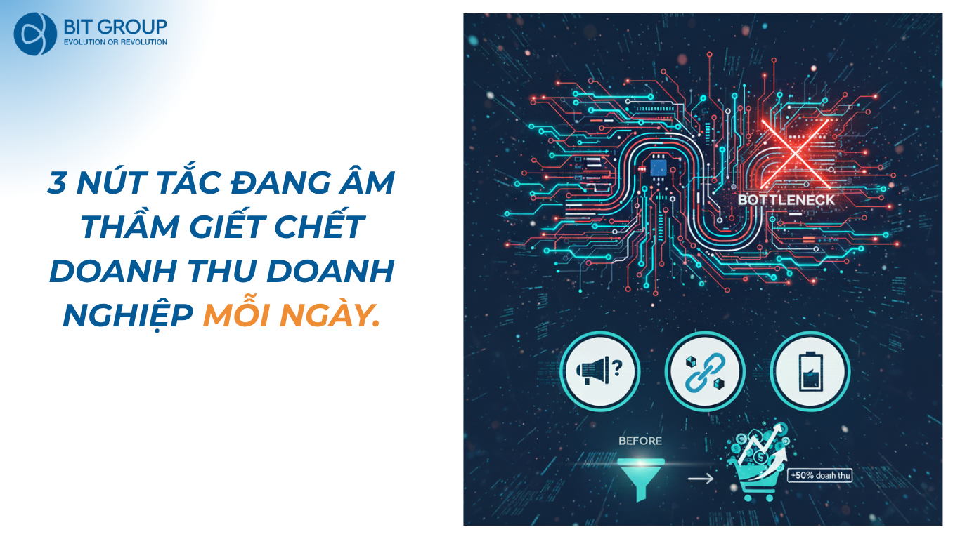 3 NÚT TẮC ĐANG ÂM THẦM GIẾT CHẾT DOANH THU DOANH NGHIỆP MỖI NGÀY.