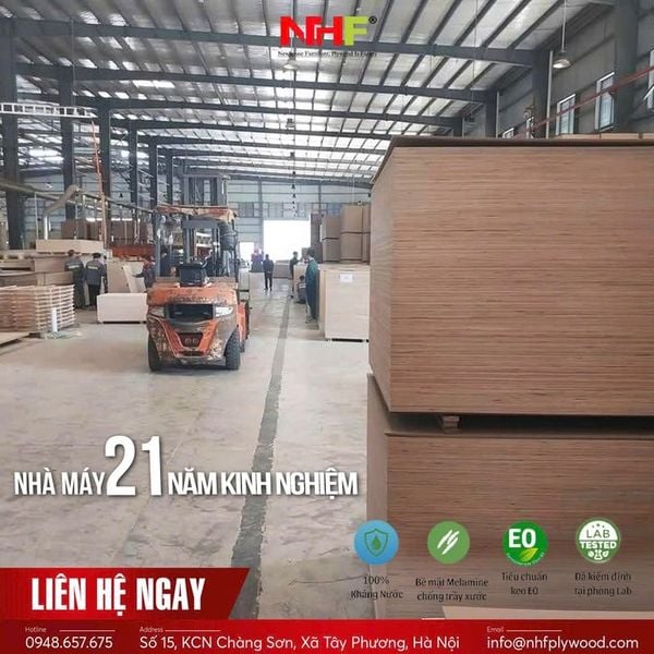 Mua cốt plywood chuẩn ép Melamine chất lượng cao, số lượng lớn tại NHF Plywood