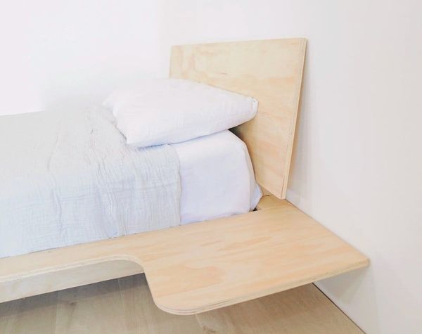 Thiết kế giường ngủ bằng tấm ván Plywood