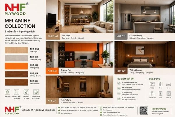 Mua plywood phủ melamine trên cốt nhập khẩu tại NHF Plywood