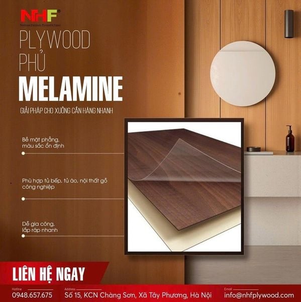 Đặc trưng của plywood melamine dành cho nội thất