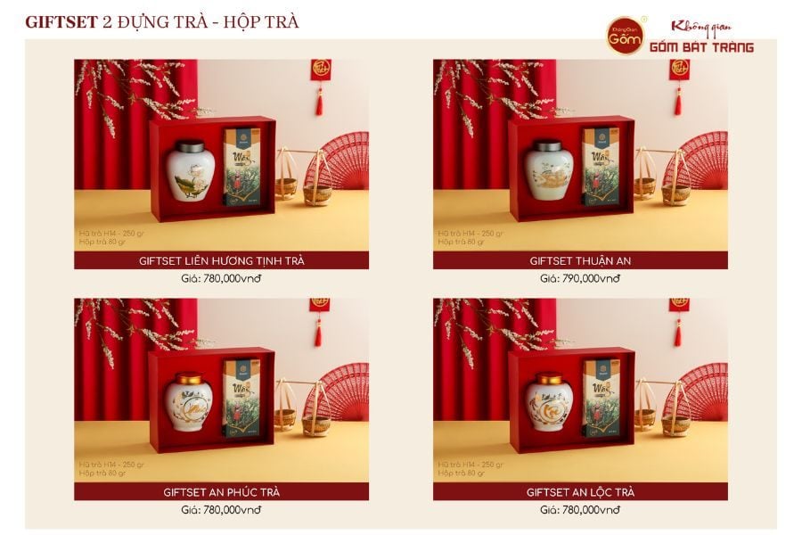 GIFTSET HŨ ĐỰNG TRÀ - HỘP TRÀ