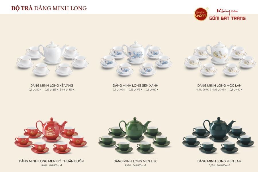 BỘ TRÀ DÁNG MINH LONG