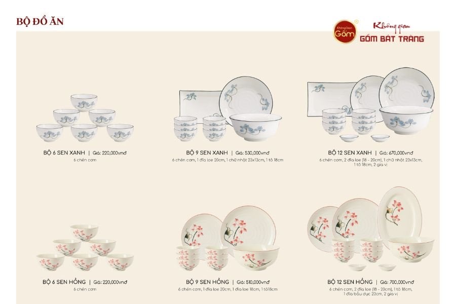 QUÀ TẶNG BỘ BÁT ĐĨA BÀN ĂN