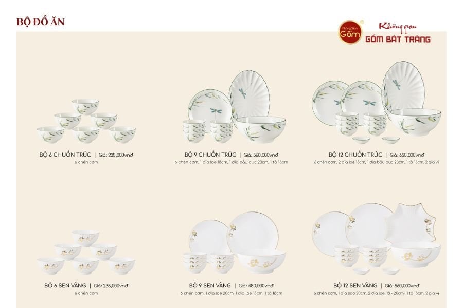 QUÀ TẶNG BỘ BÁT ĐĨA BÀN ĂN