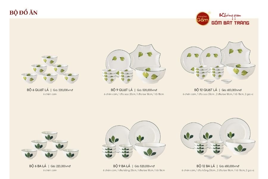 QUÀ TẶNG BỘ BÁT ĐĨA BÀN ĂN