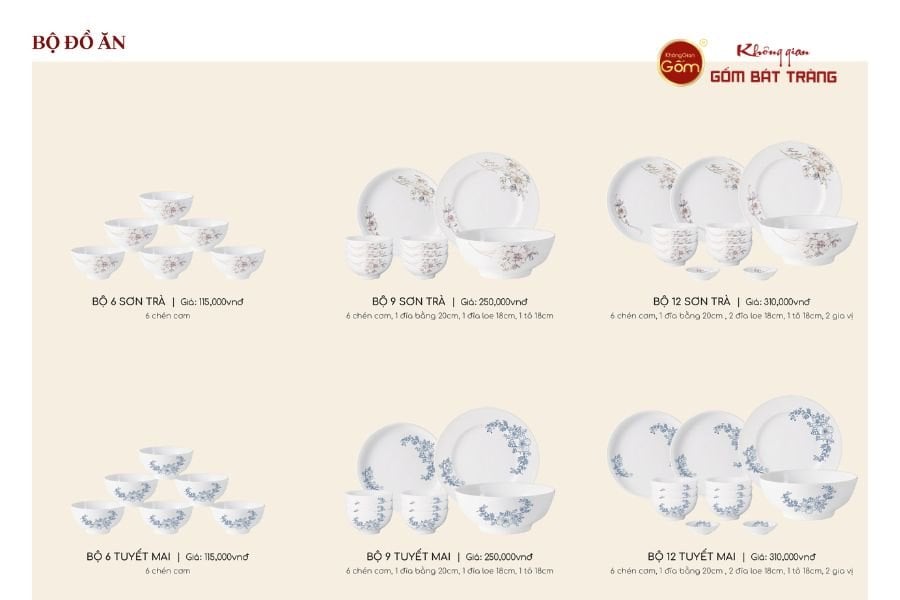 QUÀ TẶNG BỘ BÁT ĐĨA BÀN ĂN