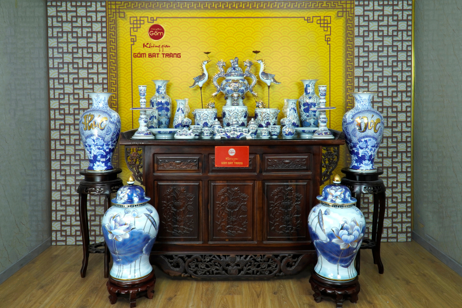 Khu vực đặt bàn thờ gia tiên