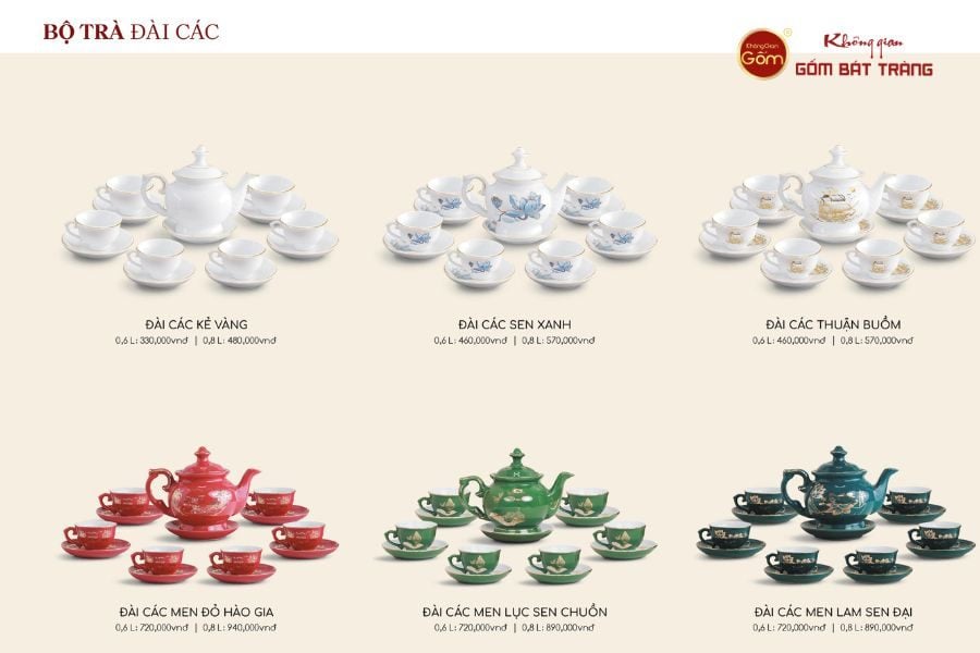 BỘ TRÀ ĐÀI CÁC