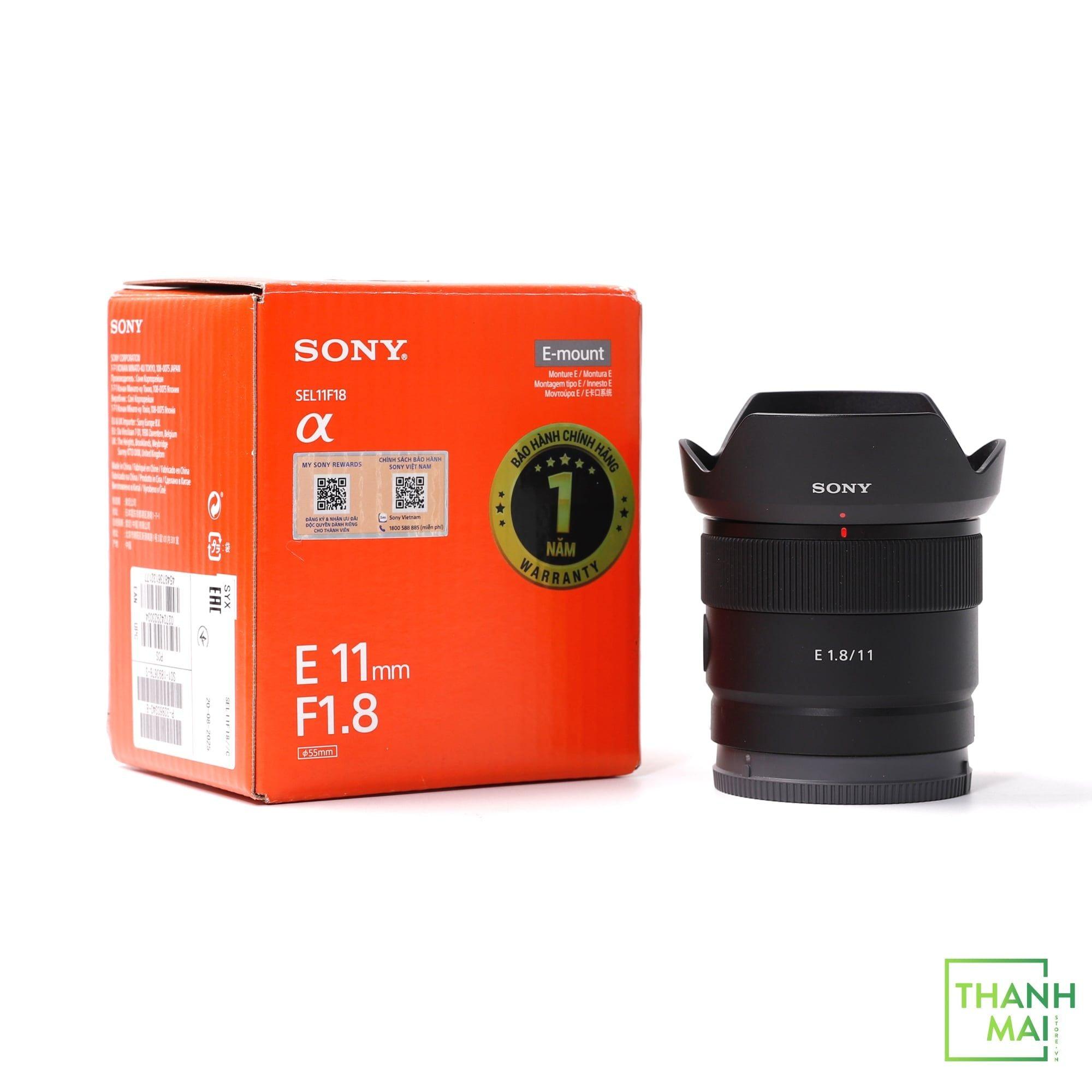 Ống Kính Sony E 11mm F/1.8