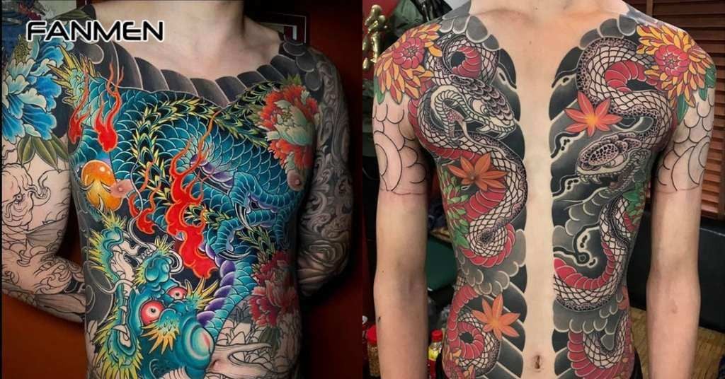 Các hình xăm full bụng cho nam