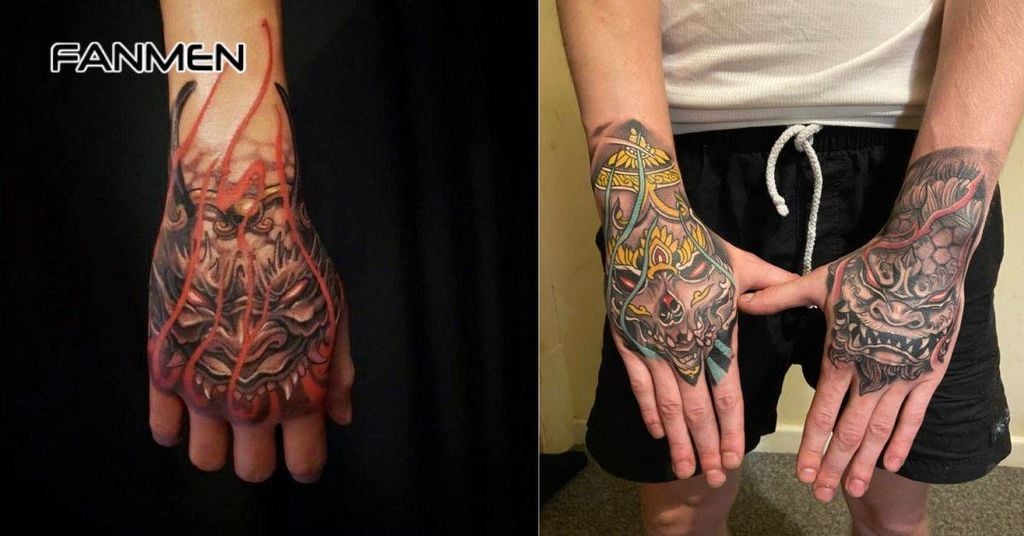 Hình xăm mu bàn tay chất cho nam