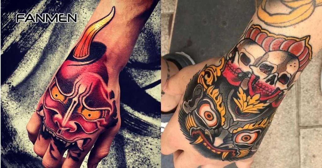 Hình xăm mu bàn tay chất cho nam