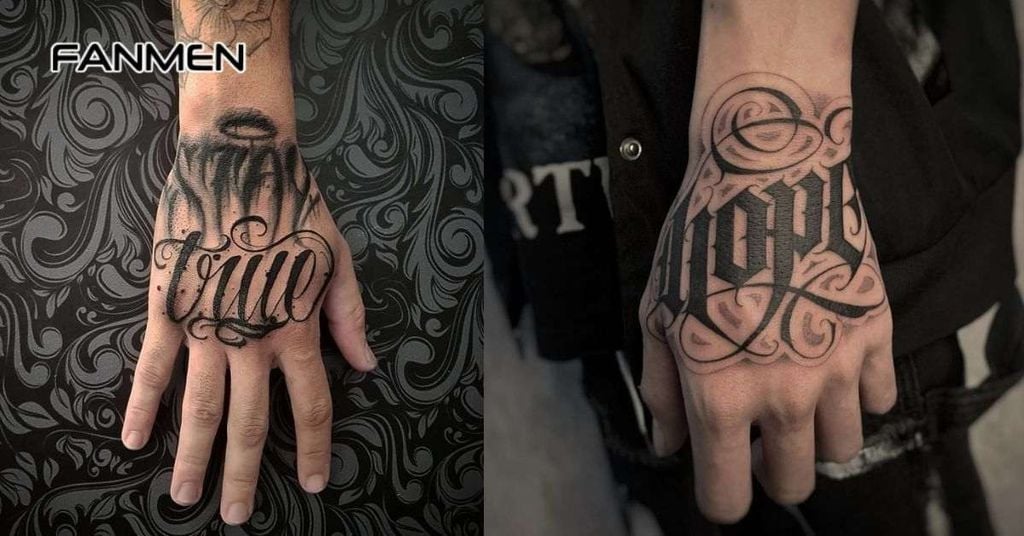 Hình xăm chữ ở tay