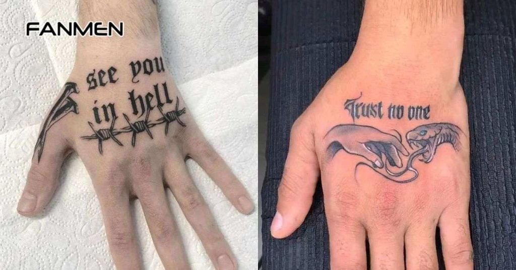 Hình xăm chữ ở tay
