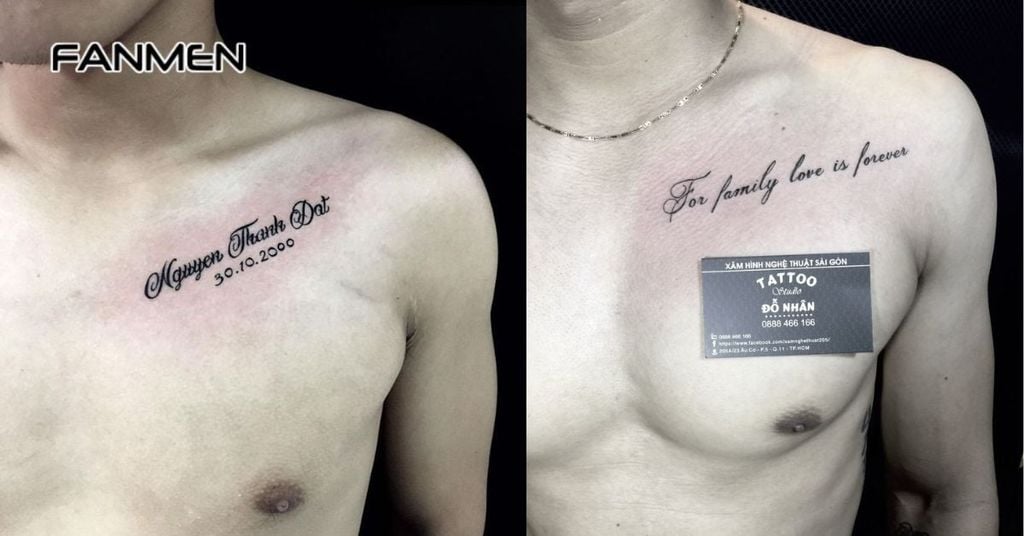 Hình xăm chữ và số