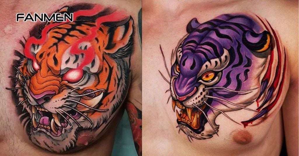 Ý nghĩa của hình xăm hổ ở ngực