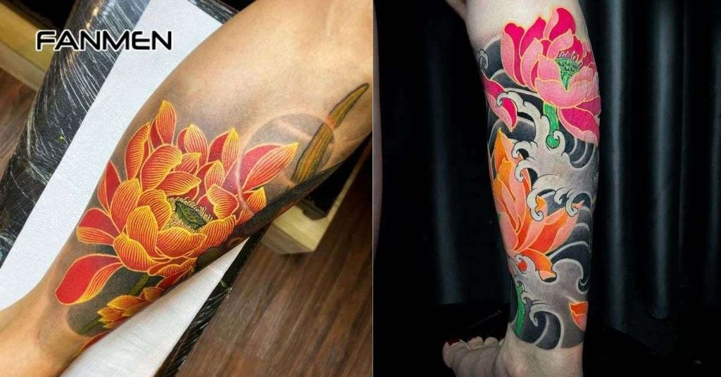 Hình xăm hoa sen