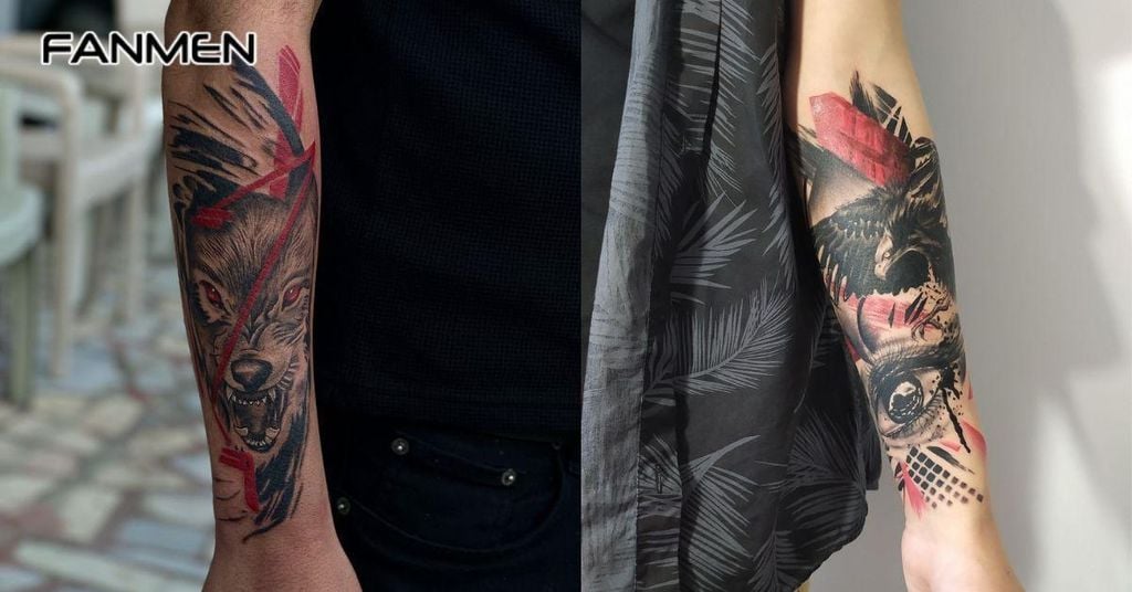 Hình xăm nửa tay cho nam mạnh mẽ, cá tính