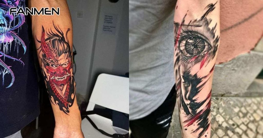 Hình xăm nửa tay cho nam mạnh mẽ, cá tính