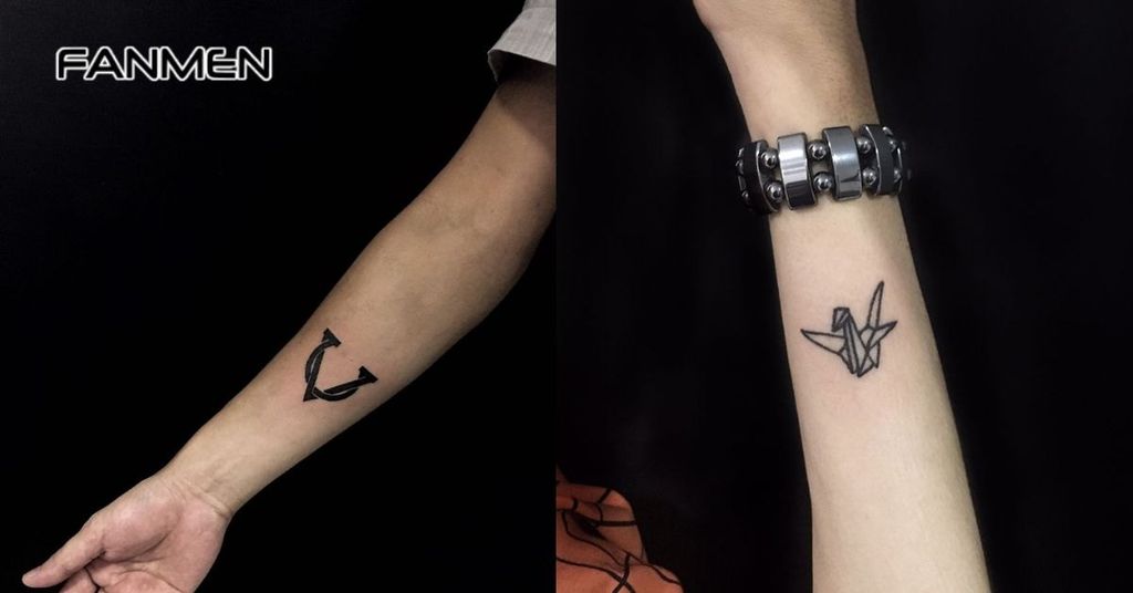 Hình xăm mini ở tay cho nam