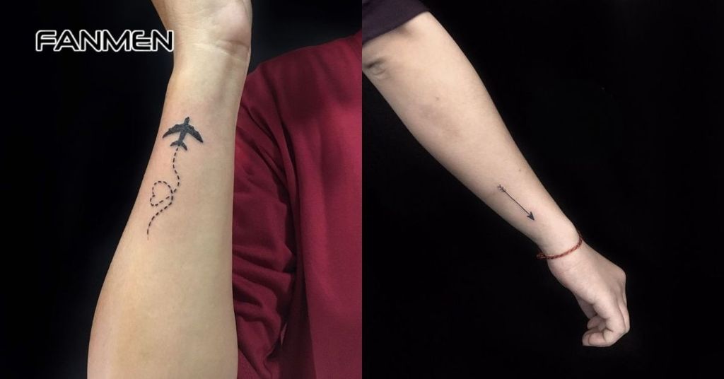 Hình xăm mini ở tay cho nam