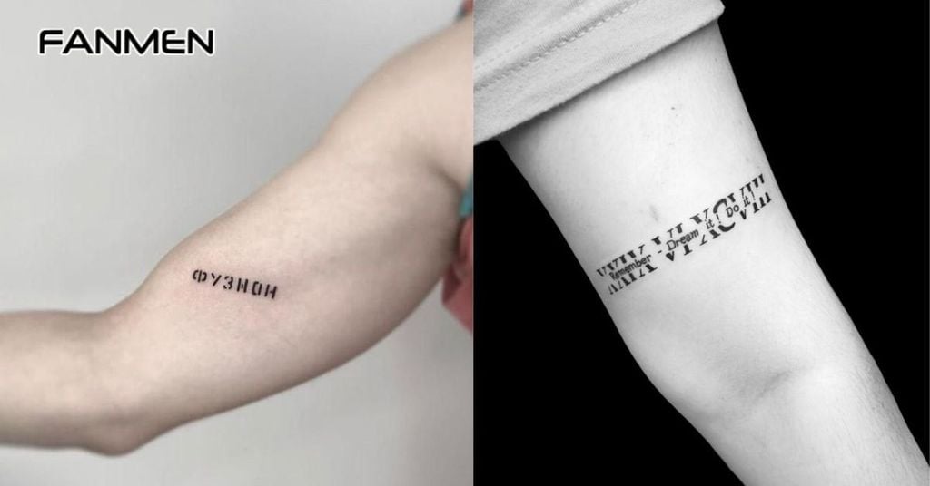 Hình xăm mini ở bắp tay