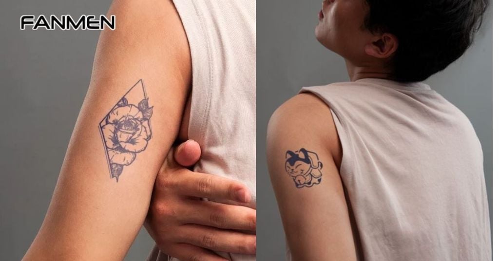 Hình xăm mini ở bắp tay