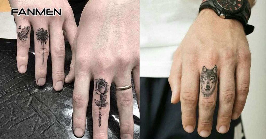 Hình xăm mini ở ngón tay