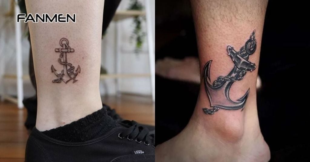 Hình xăm mỏ neo đẹp cho nam