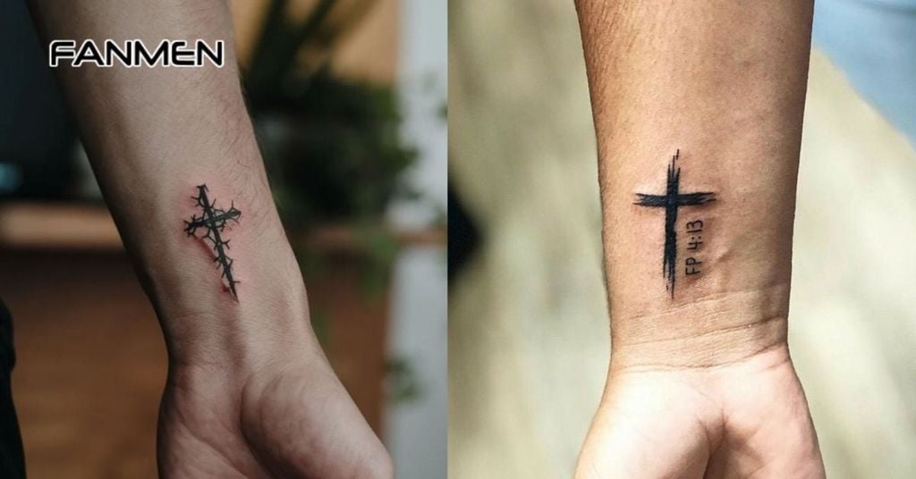 Hình xăm nhỏ ở cổ tay cho nam