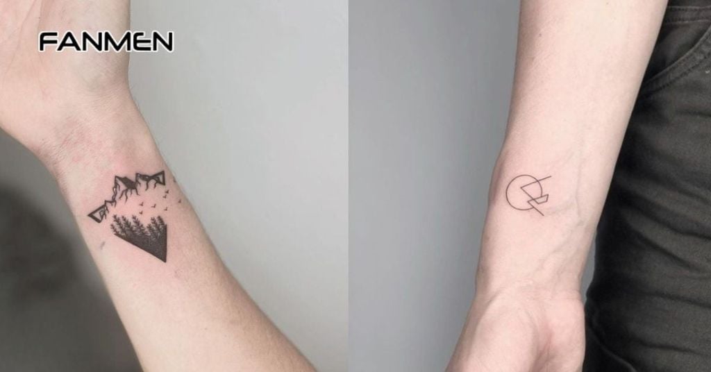 Hình xăm nhỏ ở cổ tay cho nam