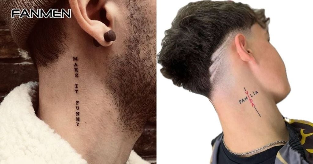 Hình xăm nhỏ sau tai cho nam