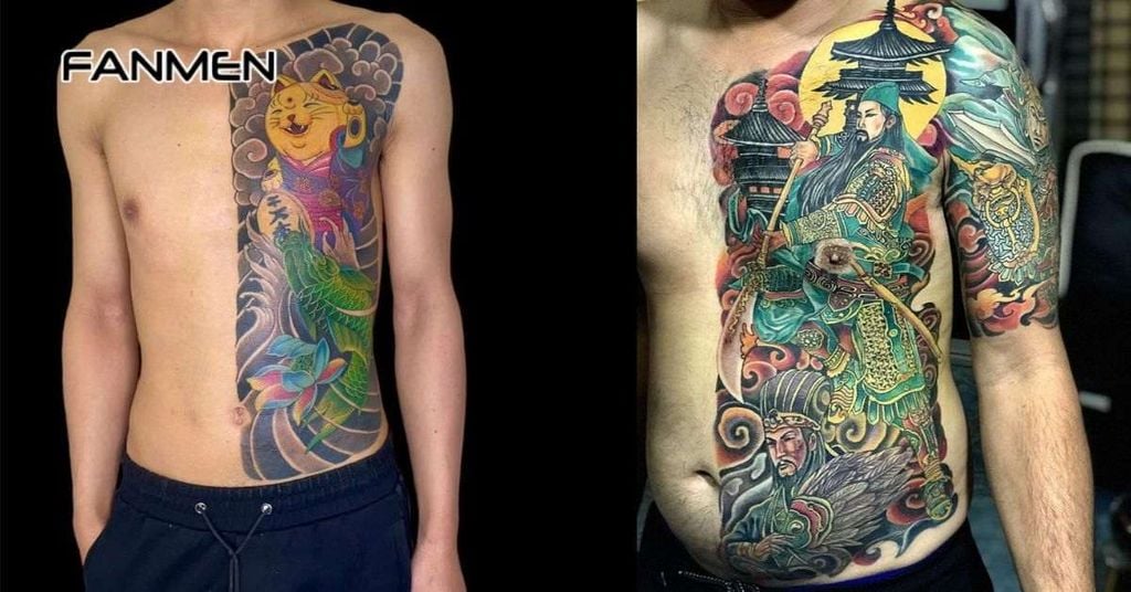 Hình xăm nửa người đẹp cho nam