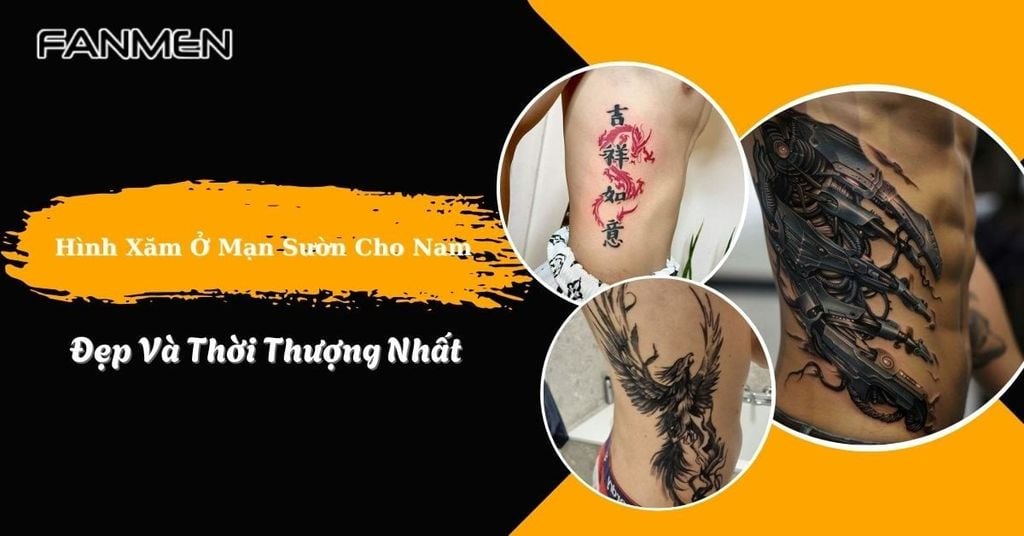 Hình xăm ở mạn sườn cho nam